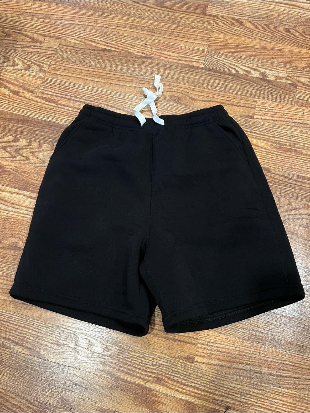 Men's Black Drawstring Casual Shorts